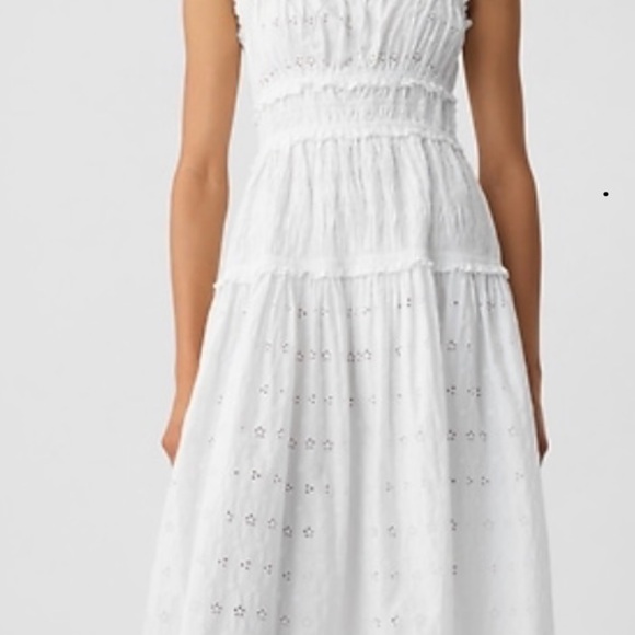 Gap X Doen Eyelet Midi Dress Size M NWT - Picture 2 of 10